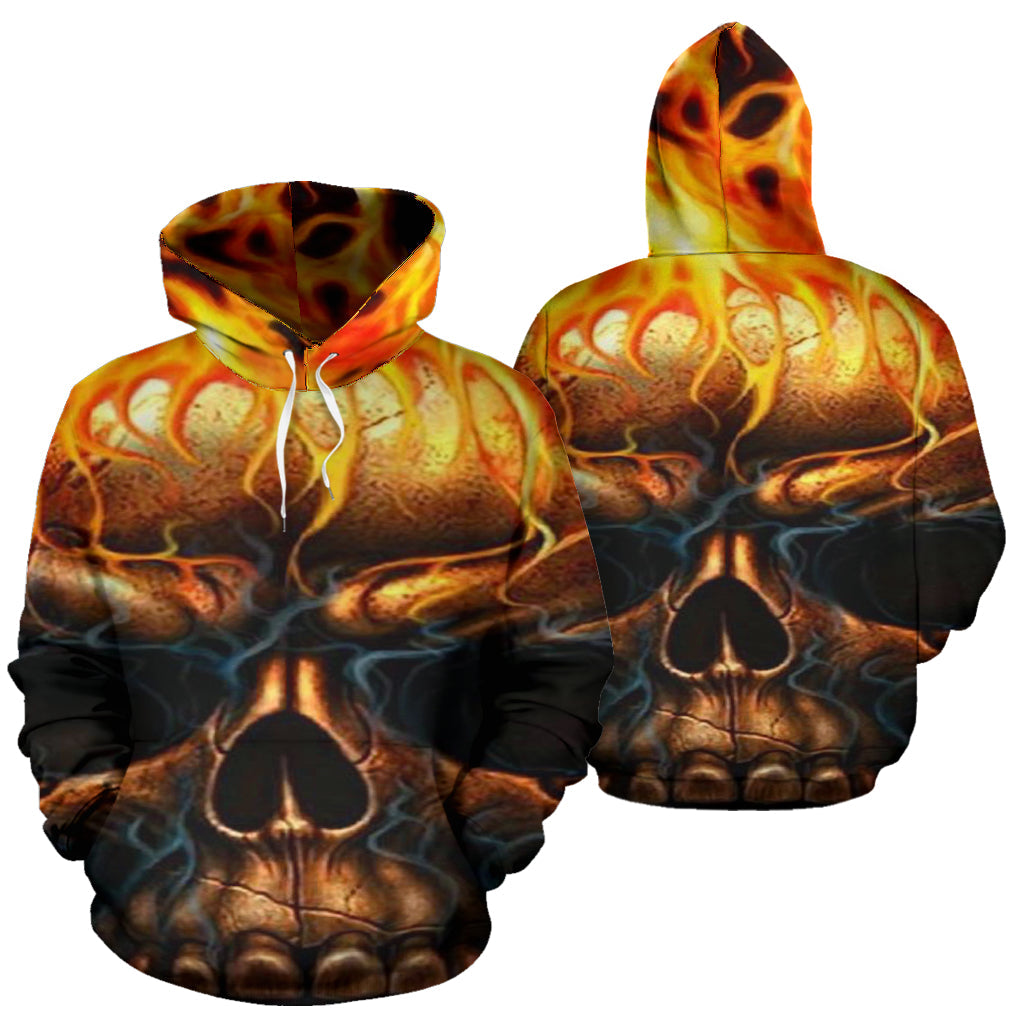 Skull Flames Hoodie