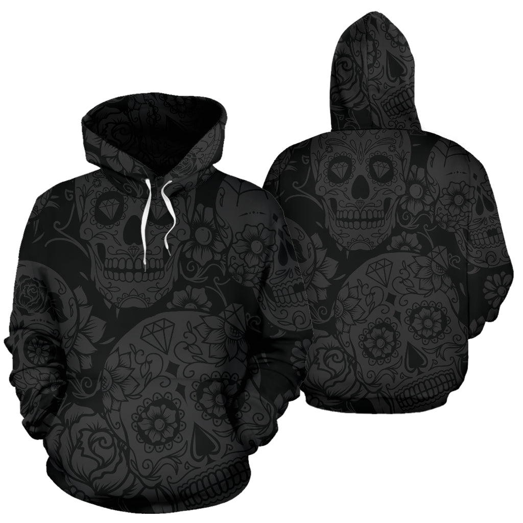 Dark Sugar Skull Hoodie - Top Content | POD Collection | Free Shipping