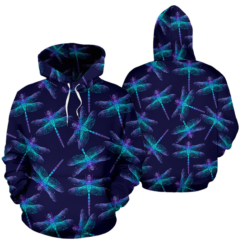 Dragonfly Pattern Hoodie - Top Content | POD Collection | Free Shipping