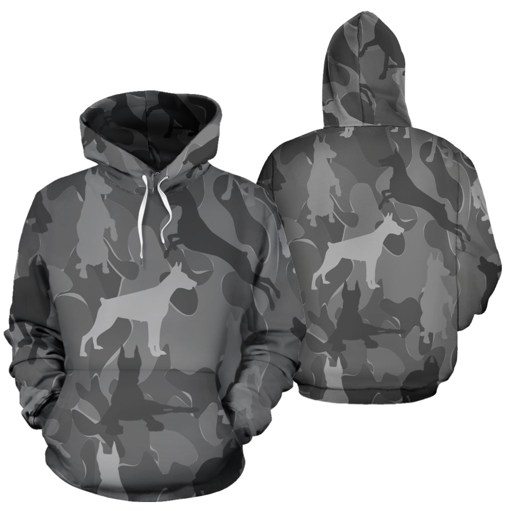 Doberman Light Grey Hoodie