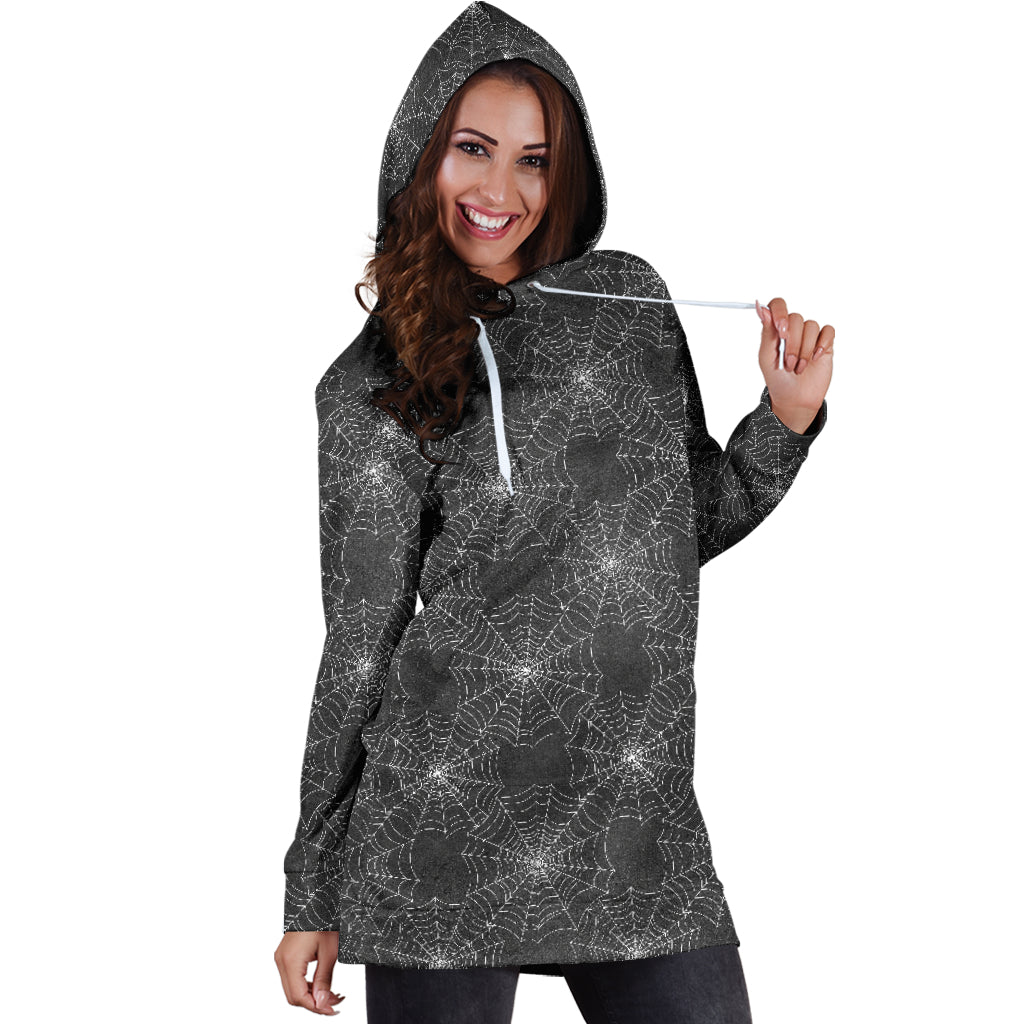 Spider Web Hoodie Dress