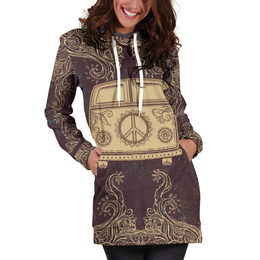 Hippie Bus Women's Hoodie Dress