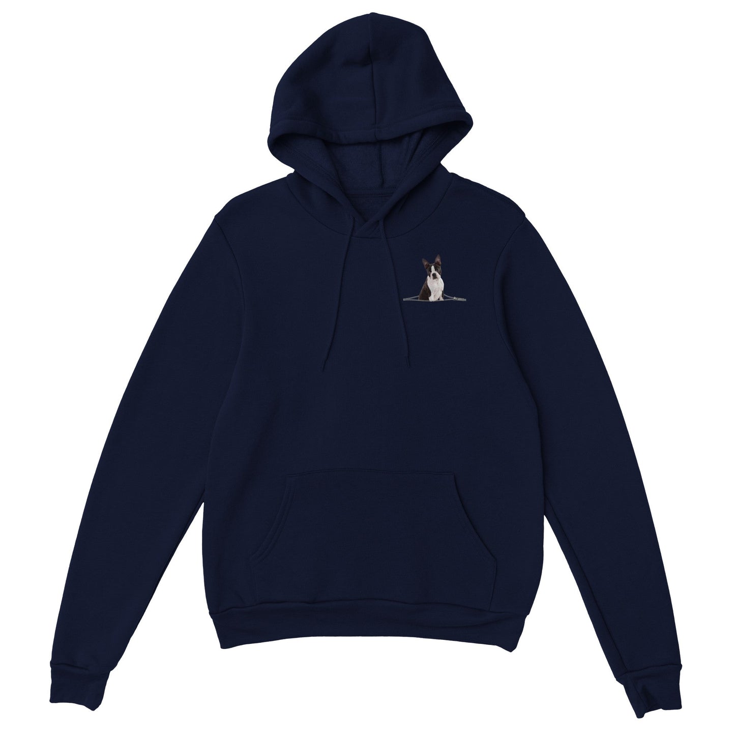 Boston Terrier Dog Zip Unisex Pullover Hoodie