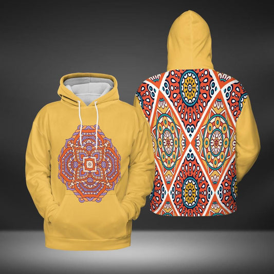 Mandala Yellow Hoodie