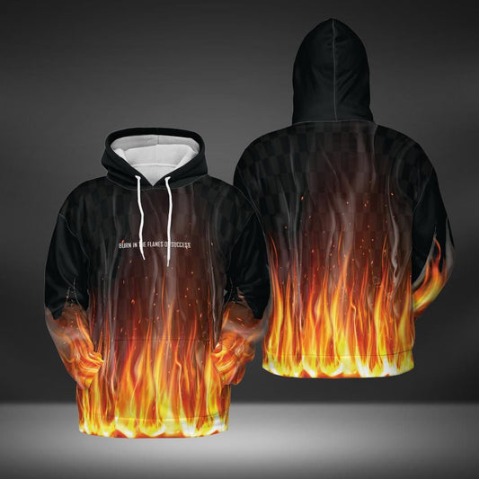 Flames of Success Black Hoodie