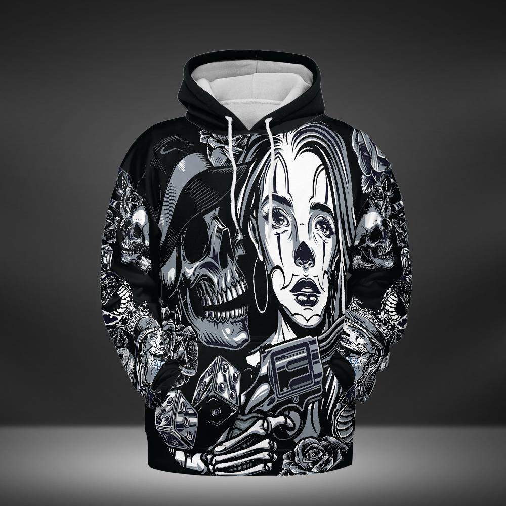 Black Mystic Scull Hoodie