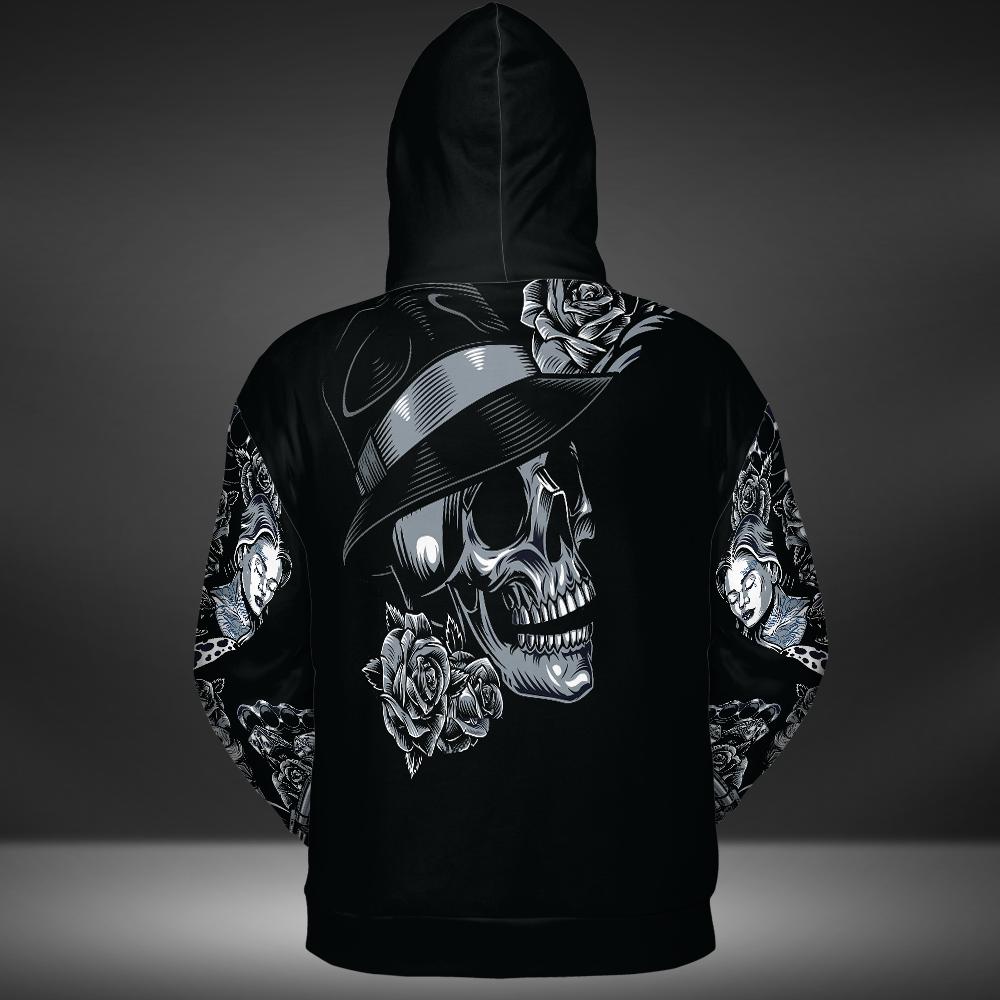 Black Mystic Scull Hoodie